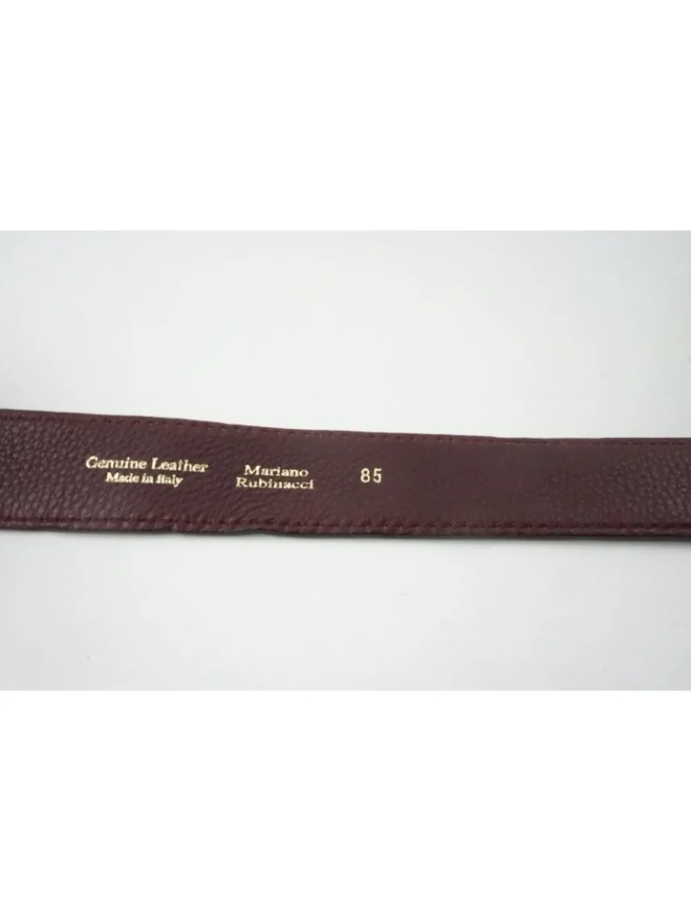 Rubinacci Maroon Leather Made in Italy Sz 85 BRAND NEW